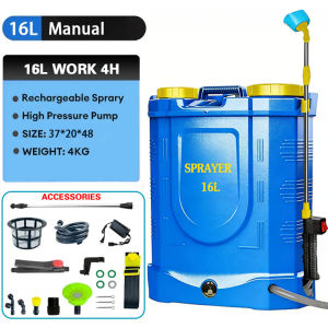16L/20L Electric Agricultural Sprayer Rechargeable Knapsack Sprayer 2-in-1 Manual & Electric for Farm Garden