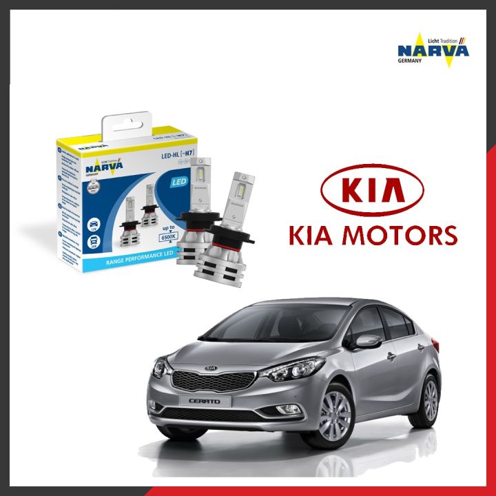 NARVA 12V & 24V Range Performance LED Headlight Bulb Set for Kia Cerato