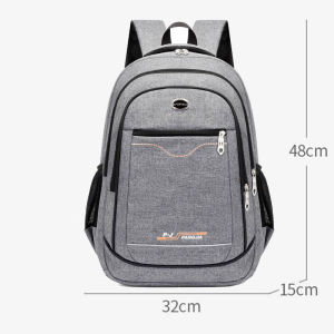 กระเป๋าเป้นักเรียนกันน้ำใช้ในชีวิตประจำวันกลางแจ้งสีน้ำเงินสีแดง