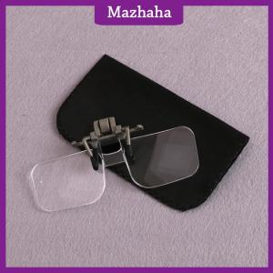 Mazhaha Magnifier Folding Handfree Clip Clear high-tech Glasses Lens Jewellery Watch Repair Tool