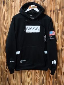 Sweater Hoodie Nasa AaPE Premium Bahan Tebal Full Tag