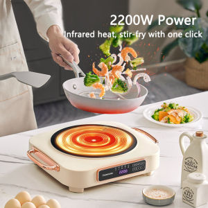 SG【READY STOCK】CHANGHONG Induction Cooker 2200W Electric ceramic stove household small mini electric tea stove around the stove to cook tea induction cooker