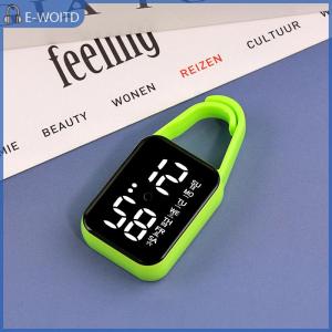 【E-WOITD】 นาฬิกาอิเล็กทรอนิกส์ดิจิทัล LED พวงกุญแจของขวัญเรืองแสงนาฬิกาแขวนอเนกประสงค์สำหรับเด็กนาฬิกาพก