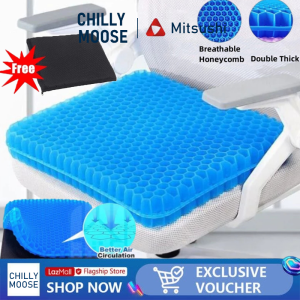 Gel Seat Cushion Honeycomb Design Pressure Relief Breathable Chair Pad Car Seat Office Chair Soft Cushion Ice Pad