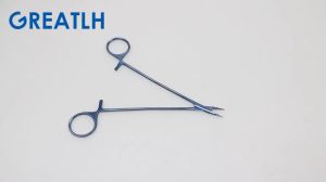 GREATLH Micro Needle Holder Forceps Titanium Alloy Needle Holder Forceps Ophthalmic Micro  Instrument Autoclavable