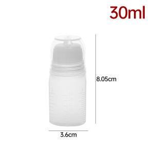 ขวดใส่น้ำมันเครื่องปรุงอาหาร30/60/100มล. บีบซอสขวดเครื่องปรุงรสซอสมะเขือเทศแบบพกพาพร้อมฝาอุปกรณ์ทำอาหารบาร์บีคิว