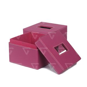 Box Tisu Tempat Tisu Wadah Tisu Kotak Tisu Vynil PINK