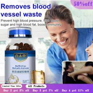 caiti022 Net red same black garlic oil gel candy garlic oil essence black garlic extract supplement rosehip oil gel candy