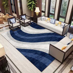 Karpet Lantai / Karpet Ruang Tamu 100x150cm Motif Turkey Polyester Silk Glossy Premium