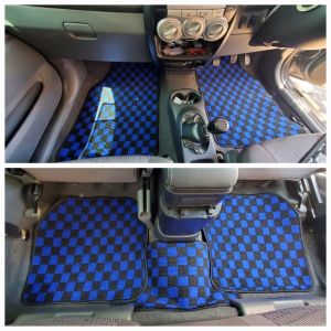 TOYOTA VIOS (2007-2013) 5pcs Carpet Checkmate Dice Dadu Thai Style Chess Mat Car Floor Mat Anti-Slip Karpet High Quality Vios Carpet