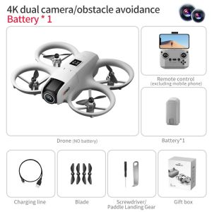i1PRO Drone Aerial Camera 4K RC Airplane Hovering Quadcopter Dual Camera Lights Drone