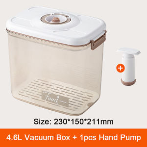 Food Storage Container Vacuum Box Large Capacity Food Dispenser for Kitchen Transparent Sealed Food Organizer Work Lunch Box