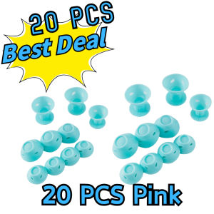20PCS/Set Silicone Mushroom Bell Curling Iron Perm Lazy Bang Curl Sleeping Curler Non-Hair