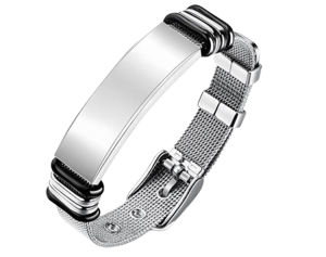Cardiovascular and cerebrovascular health bracelets fashionable bracelets for men and women mesh bracelets with engraving health bracelets cardiovascular and cerebrovascular bracelets