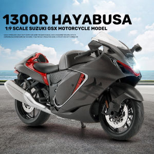 1:9 Scale Suzuki GSX 1300R Alloy Motorcycle Model Diecast Car Light Car Lovers Collection Kids Birthday Gift Metal Boys Toys