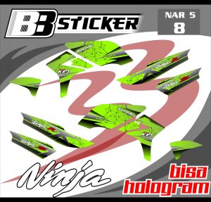 STRIPING PREMIUM Kawasaki Ninja R Ninja SS BISA HOLOGRAM List Sticker Variasi Nar 5
