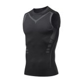 RUMI Vest Body Shape Ionic Shaping Vest Quick-Dry Compression Men Ice-Silk Slimming Vest Fashion Breathable Shirts Tank Top Fitness Sportswear