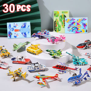 🔥HOT🔥【Fast Delivery 】Kitchen DIY Puzzle Toy Dollhouse Room Bathroom Bedroom 3D Paper Puzzle Room Cardboard Cartoon Pretend Play Paper Doll House Educational Toys