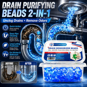 Multi-purpose Drain Cleaning Gel Balls Strong Drain Unblocker Fast Acting Dissolves Grease Hair Kitchen Bathroom Sink Pipe Cleaner Effective Clog Remover Deodorizer