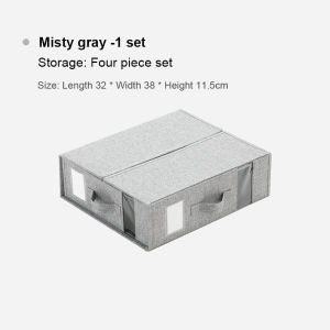 BITASSET Bed sheet Organizer Storage Cover Non-woven Oxford Foldable Storage Box for Duvet Cover Set Linen Cover Household Clothes Organizer Bag