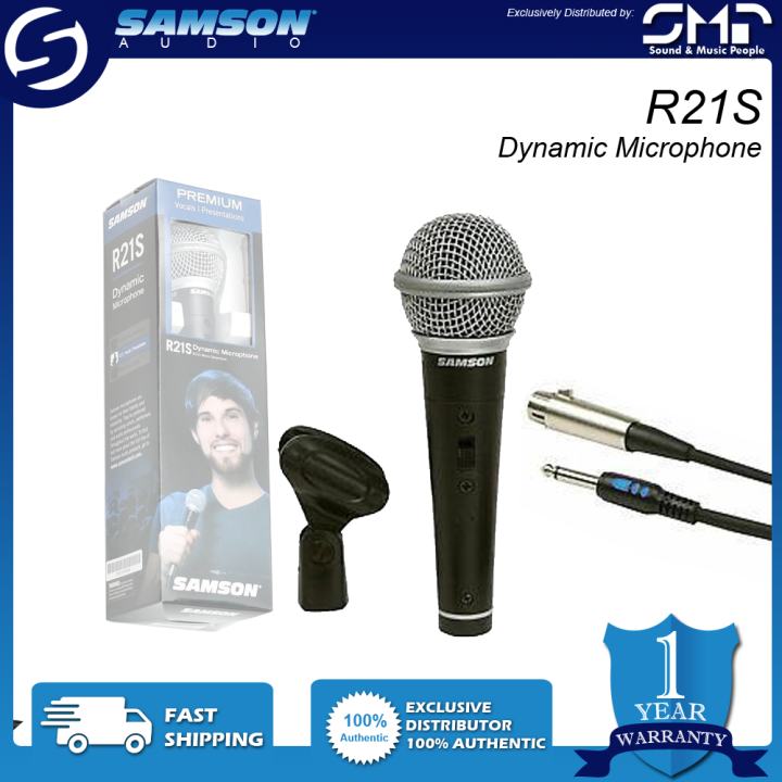 Samson R21s Microphone SAMSON R21S PREMIUM Dynamic Microphone | Lazada PH