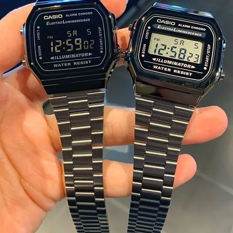 CASIO A168WGG-1B DIGITAL STAINLESS STEEL VINTAGE SERIES WATCH