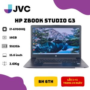 Laptop Máy Trạm HP Zbook G3 Core I7 6700HQ Ram16gb SSD 512gb Pin>90%