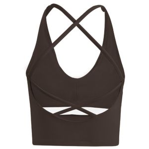 Women Strappy Removable Bra Pads Tank Tops High Support Open-Back Yoga Vest for Outerwear