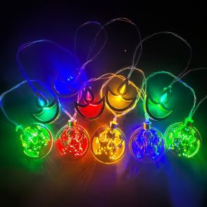 Deepavali Lights 2M 10LED Metal Fairy light Battery Powered Hanging For Indian Diwali/ Deepavali Decoration