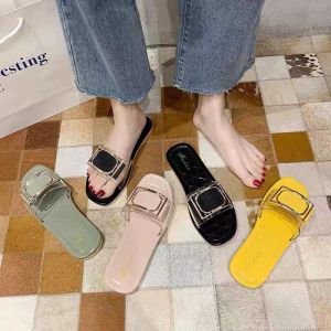 ABC Sandal Flat Polos Wanita SP02 Simple Kekinian Import Real Pict