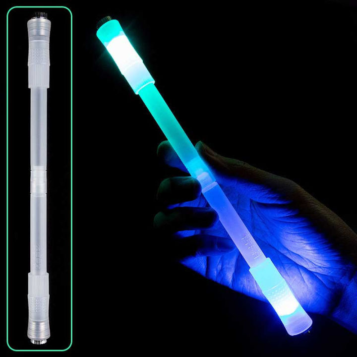 Spinning Pen LED Glow Rolling Finger Rotating Pen Anti Slip Coating Ballpoint Pen, No Pen Refill - View #9