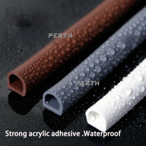 6M/lot I-D Type Silicone Rubber Sealing Strip For Door/Window Sound Insulating Strip Self-adhesive Tape Window Insulation Seal