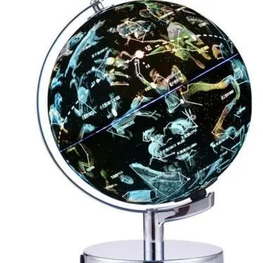 20/25/32cm World Globe Earth 360 ° 720 ° Rotating Metal Base Globes School Geography Teaching Supplies Luminous English Globus Erde