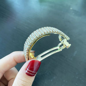 Rhinestone Phụ Nữ Đuôi Ngựa Chủ Sở Hữu Kẹp Tóc Thanh Lịch Kẹp Tóc Nữ Phong Cách Hàn Quốc Đơn Giản