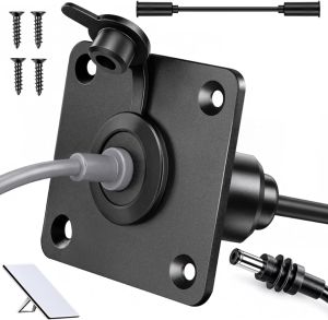 Bsxywa Aluminum Pass Through Wall Socket for Starlink Gen3 RJ45 CAT6 Female to Female IP68 Waterproof Bulkhead Connector for RV Camper Boat Trailer