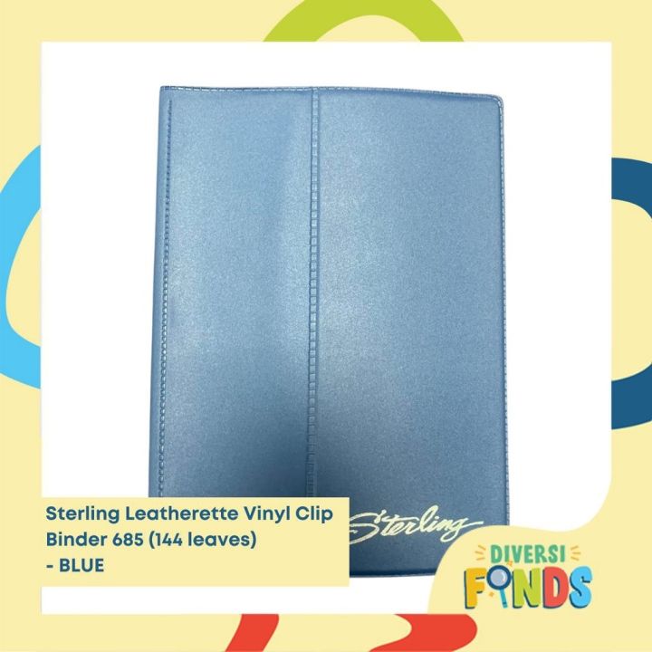 Sterling Leatherette Binder Notebook 144 leaves - Refillable - Total of 9  Fillers inside