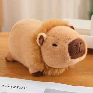 JOJO CASTLE Kawaii Fluffy Capybara Plush Transformation Capybara Dolls 25/35cm Stuffed Toy High Quality Cartoon  Animals Girls Birthday Gifts Decor  水豚鼠 卡皮巴拉