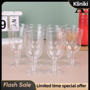 [Kliniki] 10Pcs Plastic Clear Champagne Cocktail Bar Cups Toasting Glasses Drinkware For Birthday Party Wedding Anniversary Festival