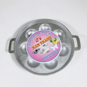Khuôn bánh khọt 7 bánh - khuôn bánh khọt gang chống dính CAO CẤP tiện lợi - gia dụng Nari