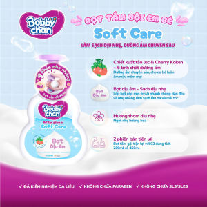 [MỚI] [BOBBY CHAN] Bọt Tắm Gội Em Bé 450ml 3 mùi Nature Care/Soft Care/Clean & Fresh