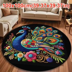 CHUN053634 Special-shaped Pea Carpet Soft Non-slip Pea Mat Durable Absorbent Door Gasket for Living Room Tea Table Bedside