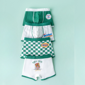 TYW316 Celana Dalam Boxer Anak Celana Dalam Anak Laki-Laki Motif Bahan Katun Random 4 Pcs