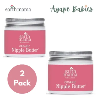 [2-Pk] Earth Mama Organic Baby Nipple Butter 2 fl oz (60 ml) Exp: 01/29