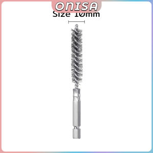 Stainless Steel Bore Brush Cleaning Wire Brush with Hex Shank Handle for Power Drill Impact Driver