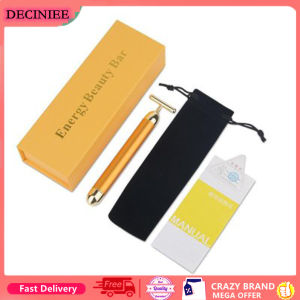 Energy 24K Gold T-shape Facial Beauty Bar Massage Da Mặt Lăn Thanh Nâng Cơ Mặt Giảm Béo Chống Lão Hóa Làm Săn Chắc Nếp Nhăn