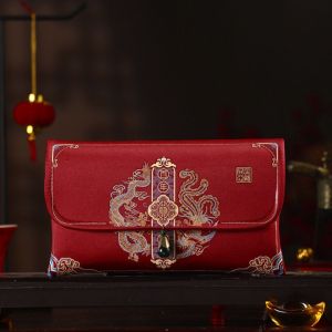 GlowLite ซองแดงอั่งเปา envelope money ซองงานแต่งงาน หลายรูปแบบ กระเป๋าเงินแบบ2024 งานปัก ความปรารถนาดีที่สุด ถุงอวยพรปีใหม่ ใหม่อินเทรนด์ การออกแบบพู่ Bao งานแต่งงานแบบจีน