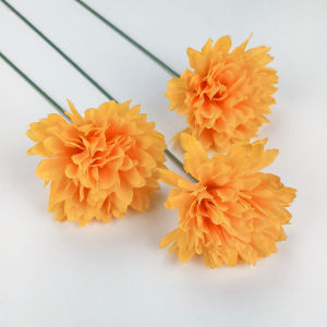 1 PCS Tangkai Rose Dandelion Single - Panjang 39CM Tangkai Kelopak Bunga Mawar Anyelir Pom2 Dandelion Artificial Satuan PCS untuk Buket Hiasan Cafe Hotel Ruang Tamu Rumah dan Dekorasi Papan Pelaminan Pernikahan Import Murah Premium Artifisial