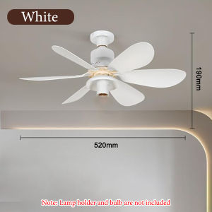 Ceiling Fan with Replaceable Light Bulb Ceiling Fan with Led Light Detachable Smart Ceiling Fan Replaceable Modern Ceiling Fan Detachable Socket Fan Light E27 Lamp Holder 6 Blades 3 Speed Wind