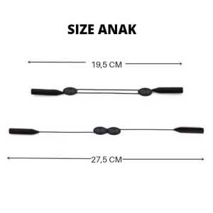 tali silicone penahan kacamata strap adjustable stretch silicone