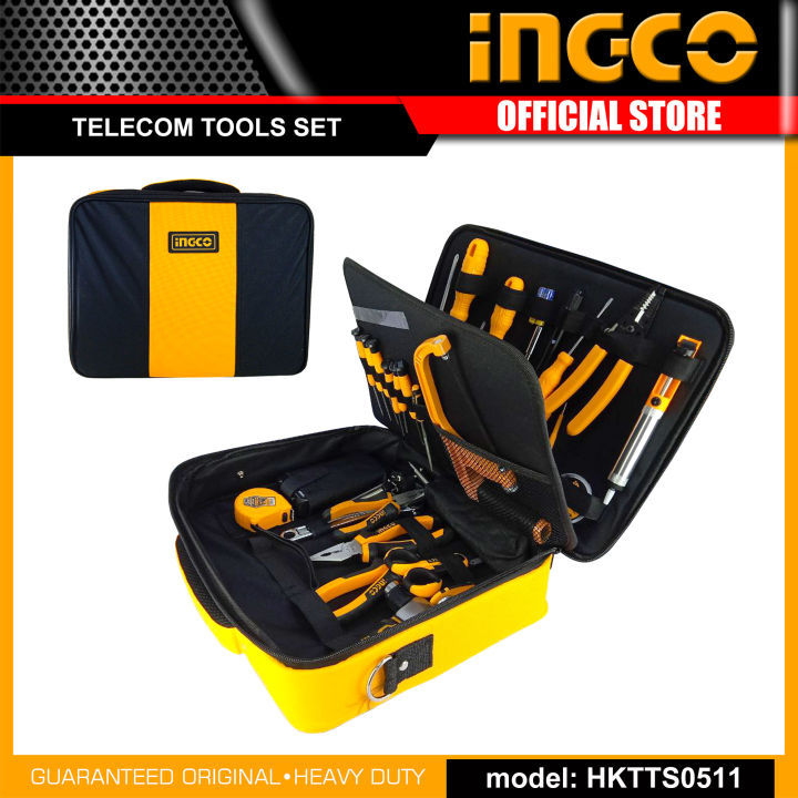 INGCO 51PCS Telecom Tools Set with Bag HKTTS0511 IHT
